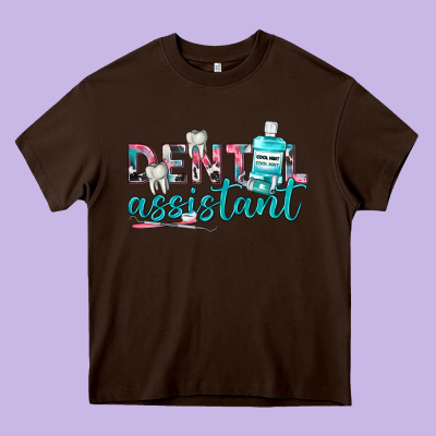 Dental Assistant Heavy Core Tee Designed By Texasbilliewilder