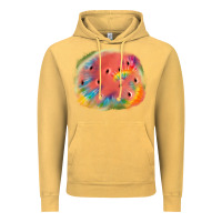 Vintage Mustard tie die watermelon Vintage Hoodie - JahusDesignShop