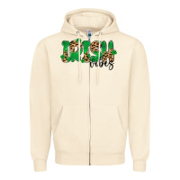 Sandshell ırısh vibes Zipper Hoodie - MaliasSmallBusiness