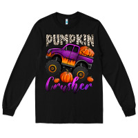 Black pumpkin crusher monster truck Long Sleeve Tee - Jasminsmagicworld