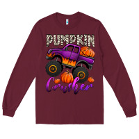 Burgundy pumpkin crusher monster truck Long Sleeve Tee - Jasminsmagicworld