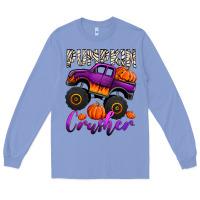 Colony Blue pumpkin crusher monster truck Long Sleeve Tee - Jasminsmagicworld