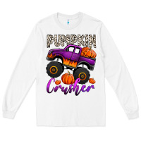 White pumpkin crusher monster truck Long Sleeve Tee - Jasminsmagicworld
