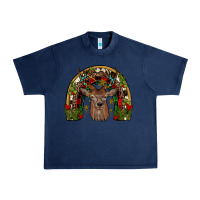 Navy deer rainbow Urban Heavy Tee - JahusDesignShop