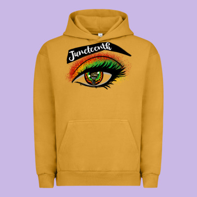 Juneteenth Eyelash Cowgirl Urban Hoodie Designed By Cowgirlartshop