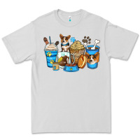 Dove Grey corgi coffee cups Premium Tee - Zillion Design Studio