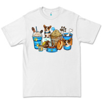 White corgi coffee cups Premium Tee - Zillion Design Studio