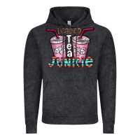 Vintage Black loaded tea junkie Vintage Hoodie - CowhideDigitalArt