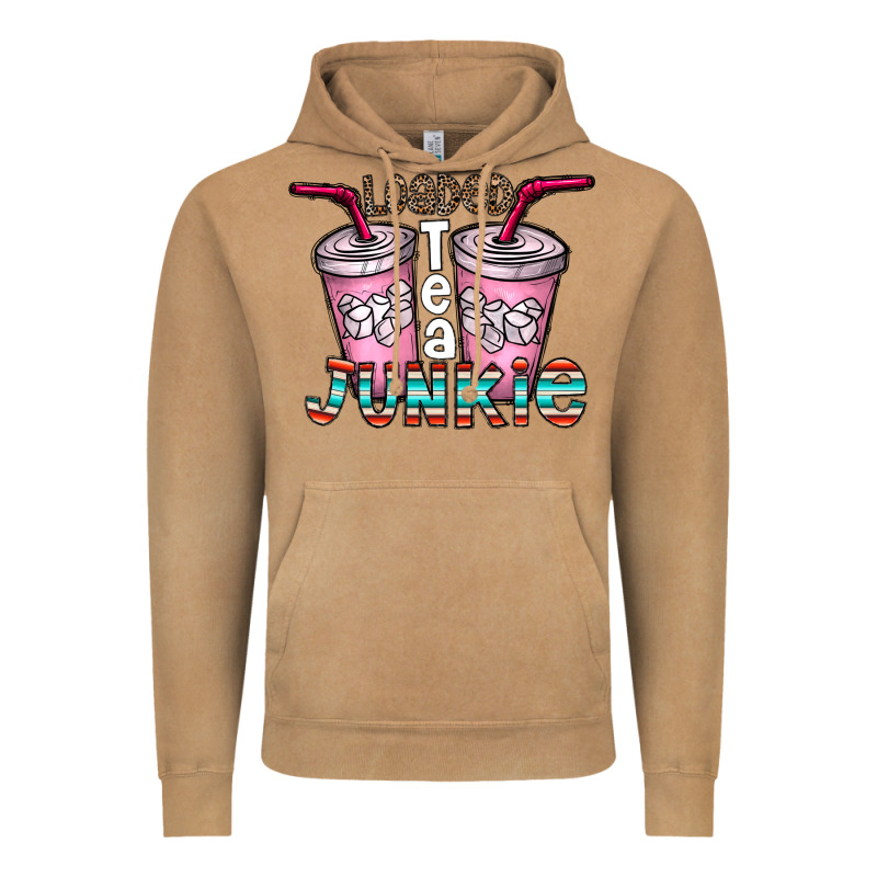 Loaded Tea Junkie Vintage Hoodie by CowhideDigitalArt | Teevron