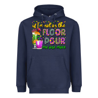 Navy if i'm not on the floor pour me one more Heavyweight Hoodie - LillyAllenDesigns