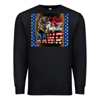 Black Western Red White Rawr Dinosaur Premium Sweatshirt - LillyAllenDesigns