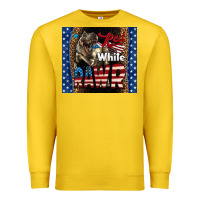 Lemon Western Red White Rawr Dinosaur Premium Sweatshirt - LillyAllenDesigns
