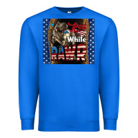 True Royal Western Red White Rawr Dinosaur Premium Sweatshirt - LillyAllenDesigns