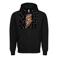 Black nurse lightning bolt Zipper Hoodie - MaliasSmallBusiness