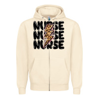 Sandshell nurse lightning bolt Zipper Hoodie - MaliasSmallBusiness