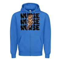 True Royal nurse lightning bolt Zipper Hoodie - MaliasSmallBusiness