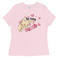 Bubblegum Pink not today cupid Ladies Tee - MaliasSmallBusiness