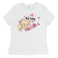 White not today cupid Ladies Tee - MaliasSmallBusiness