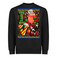 Black love coffee cup Christmas Heavyweight Sweatshirt - AdoDesignShop