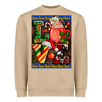 Mushroom love coffee cup Christmas Heavyweight Sweatshirt - AdoDesignShop