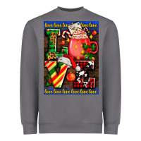 Storm love coffee cup Christmas Heavyweight Sweatshirt - AdoDesignShop
