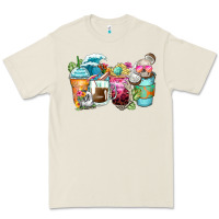 Bone skeleton summer coffee cups Premium Tee - Zillion Design Studio