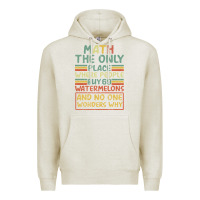 Oatmeal Heather Math The Only Place Where People Buy 69 Watermelons Premium Hoodie - Bettercallsaul