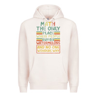 Pale Pink Math The Only Place Where People Buy 69 Watermelons Premium Hoodie - Bettercallsaul