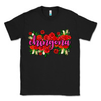 Black Chingona with roses Classic Tee - AdoDesignShop