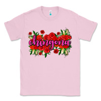Bubblegum Pink Chingona with roses Classic Tee - AdoDesignShop