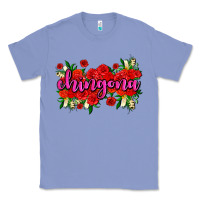 Colony Blue Chingona with roses Classic Tee - AdoDesignShop