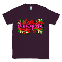 Plum Chingona with roses Classic Tee - AdoDesignShop