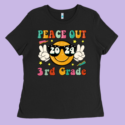 Peace Out 2024 3rd Grade Ladies Tee Designed By Jahusdesignshop