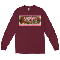 Burgundy western nurse love  caduceus and arrow license plate template Long Sleeve Tee - BarkalooDesign