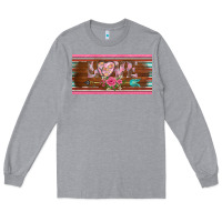 Heather Grey western nurse love  caduceus and arrow license plate template Long Sleeve Tee - BarkalooDesign