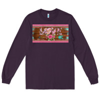 Plum western nurse love  caduceus and arrow license plate template Long Sleeve Tee - BarkalooDesign