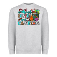 Heather Grey weekend coffee and camping Heavyweight Sweatshirt - AdoDesignShop