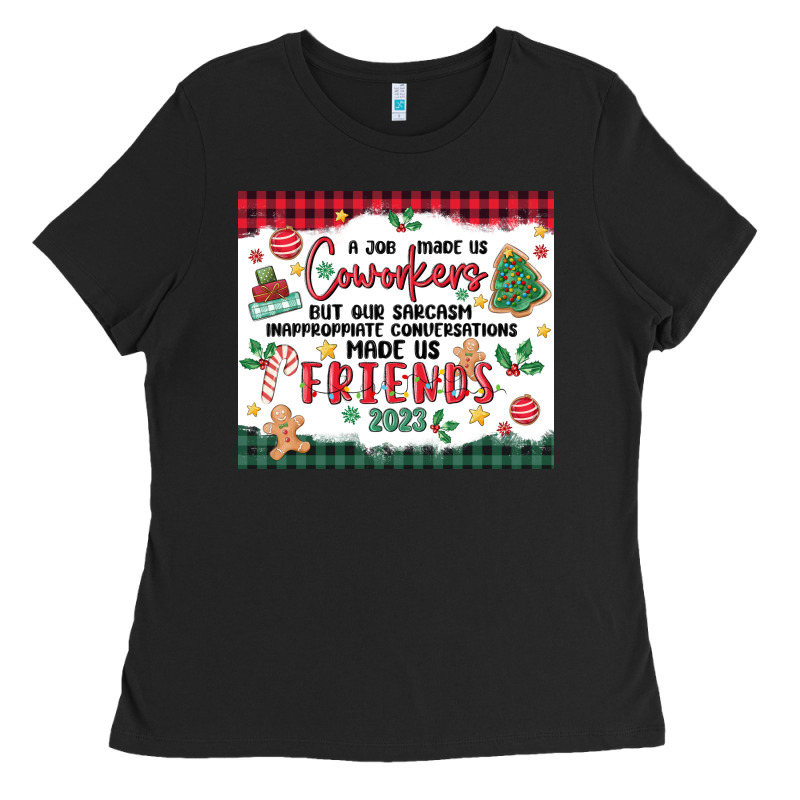 Christmas Coworkers Ladies Tee by MaliasSmallBusiness | Teevron