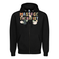 Black massage therapist life Zipper Hoodie - MaliasSmallBusiness