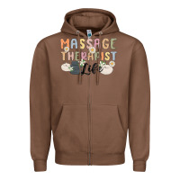 Chestnut massage therapist life Zipper Hoodie - MaliasSmallBusiness