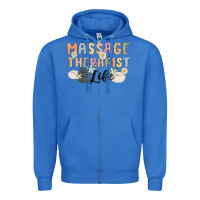 True Royal massage therapist life Zipper Hoodie - MaliasSmallBusiness