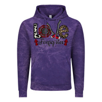 Cloud Purple love firefighter Vintage Hoodie - CowhideDigitalArt