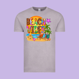 Beach Vibes Vintage Tee Designed By Adodesignshop
