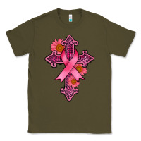 Army Green breast cancer cross Classic Tee - AdoDesignShop