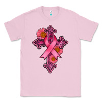 Bubblegum Pink breast cancer cross Classic Tee - AdoDesignShop