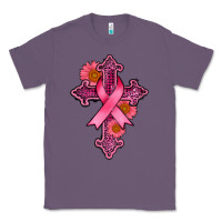 Lavender breast cancer cross Classic Tee - AdoDesignShop