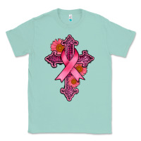 Seafoam breast cancer cross Classic Tee - AdoDesignShop