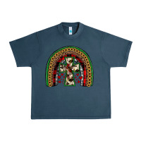 Midnight Navy cross rainbow Urban Heavy Tee - JahusDesignShop