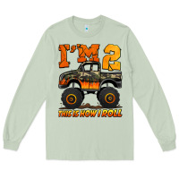 Matcha i'm two this is how i roll monster truck birthday Long Sleeve Tee - Jasminsmagicworld