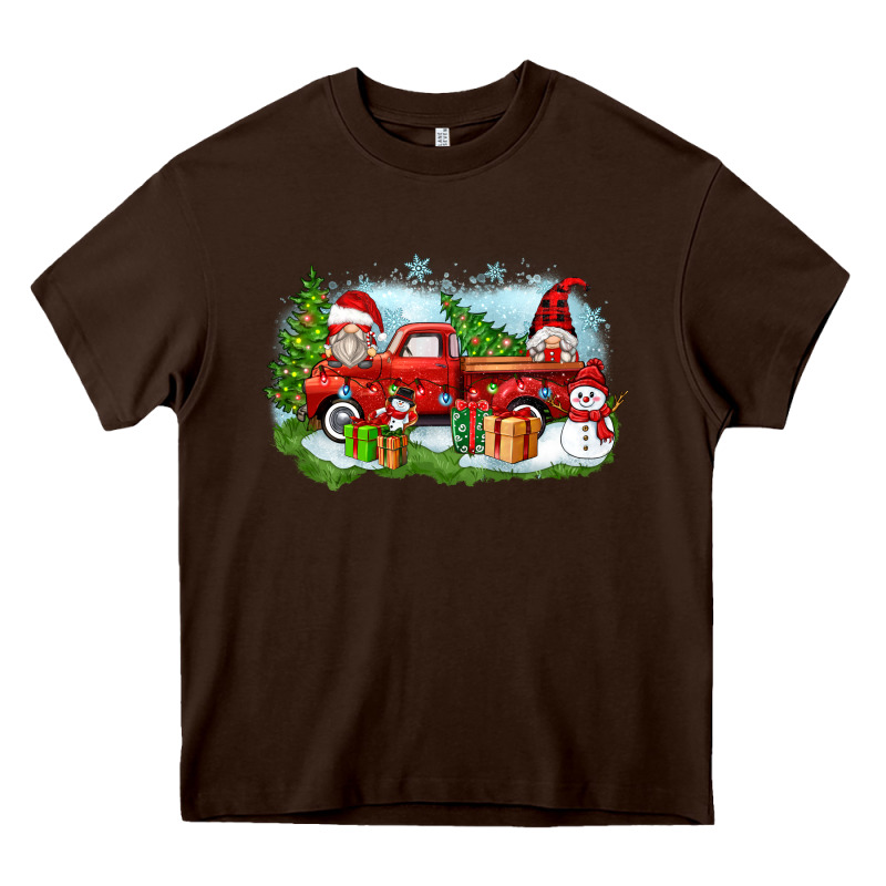 Christmas Gnomes Truck Heavy Core Tee by Zillion Design Studio | Teevron